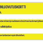 Tiedätkö läheisesi elinluovutustahdon?