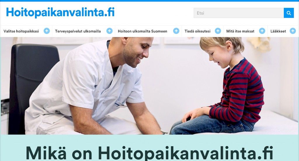 Hoitopaikanvalinta.fi neuvoo terveyspalvelujen käytössä