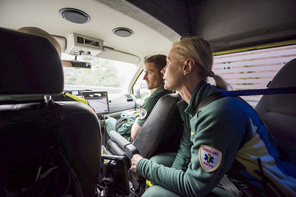Psykiatrinen ambulanssi  pelastaa Tukholmassa