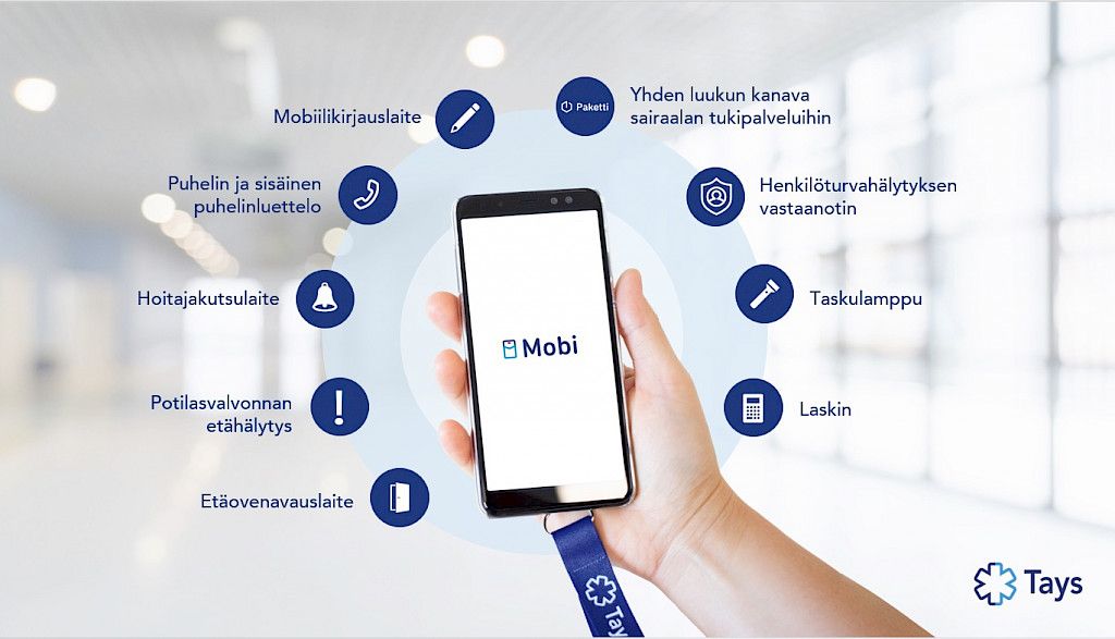 Mobiililaitteet säästävät aikaa TAYS:ssa